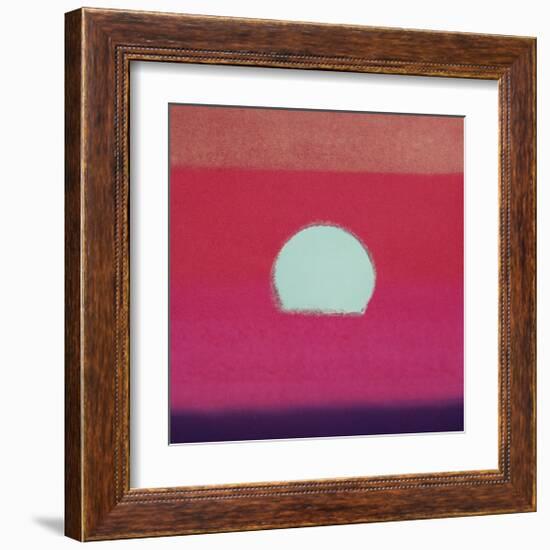 Sunset, c.1972 (hot pink, purple, red, blue)-Andy Warhol-Framed Giclee Print