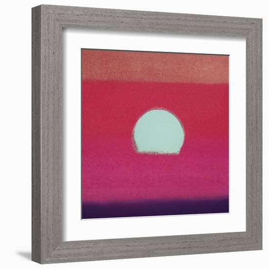 Sunset, c.1972 (hot pink, purple, red, blue)-Andy Warhol-Framed Giclee Print