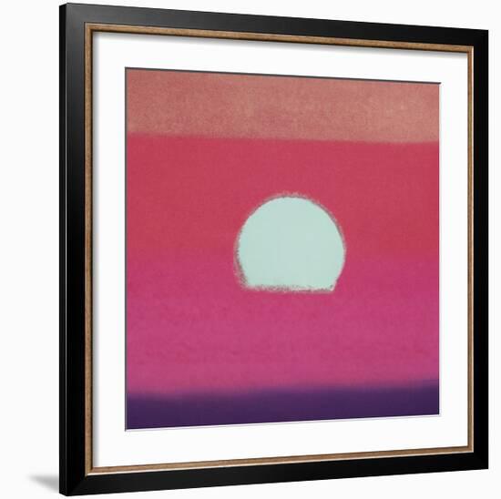 Sunset, c.1972 (hot pink, purple, red, blue)-Andy Warhol-Framed Giclee Print