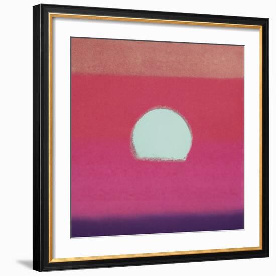 Sunset, c.1972 (hot pink, purple, red, blue)-Andy Warhol-Framed Giclee Print