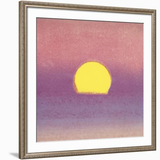 Sunset, c.1972 (pink, purple, yellow)-Andy Warhol-Framed Giclee Print