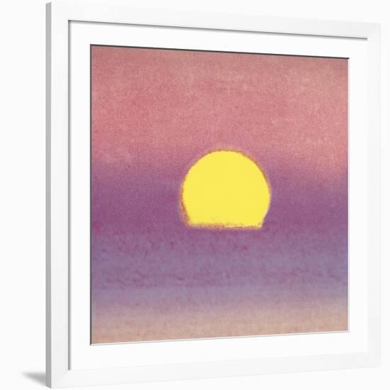 Sunset, c.1972 (pink, purple, yellow)-Andy Warhol-Framed Giclee Print