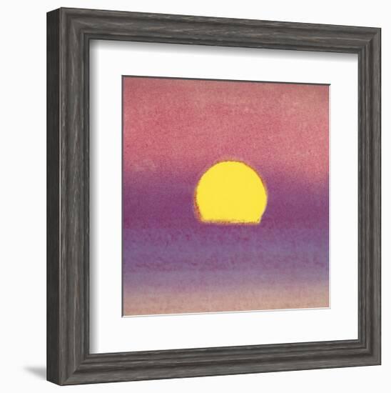 Sunset, c.1972 (pink, purple, yellow)-Andy Warhol-Framed Giclee Print