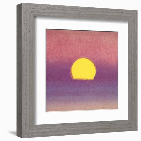 Sunset, c.1972 (pink, purple, yellow)-Andy Warhol-Framed Giclee Print