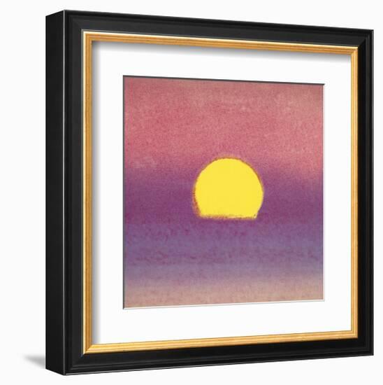 Sunset, c.1972 (pink, purple, yellow)-Andy Warhol-Framed Giclee Print