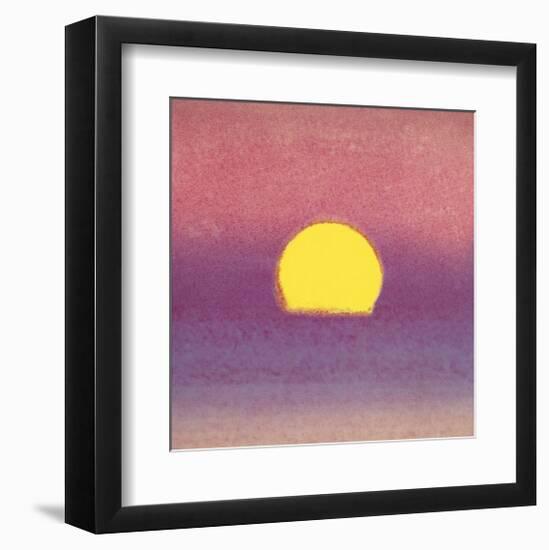 Sunset, c.1972 (pink, purple, yellow)-Andy Warhol-Framed Giclee Print