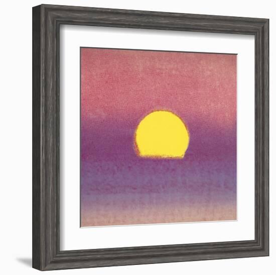 Sunset, c.1972 (pink, purple, yellow)-Andy Warhol-Framed Giclee Print