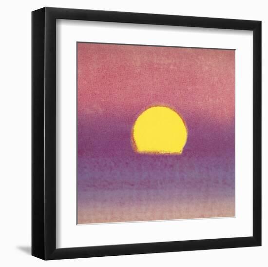 Sunset, c.1972 (pink, purple, yellow)-Andy Warhol-Framed Giclee Print