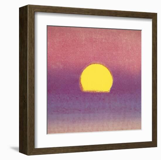 Sunset, c.1972 (pink, purple, yellow)-Andy Warhol-Framed Giclee Print