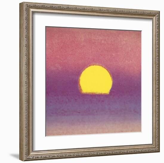 Sunset, c.1972 (pink, purple, yellow)-Andy Warhol-Framed Giclee Print