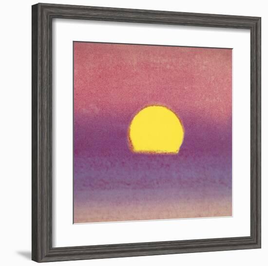 Sunset, c.1972 (pink, purple, yellow)-Andy Warhol-Framed Giclee Print