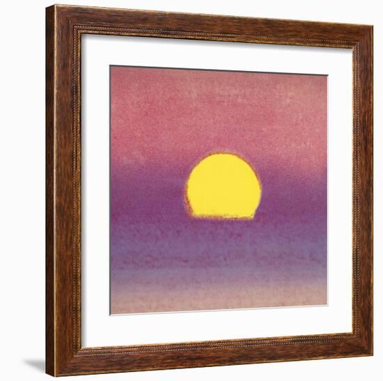 Sunset, c.1972 (pink, purple, yellow)-Andy Warhol-Framed Giclee Print