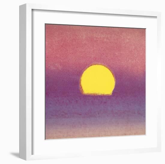 Sunset, c.1972 (pink, purple, yellow)-Andy Warhol-Framed Giclee Print