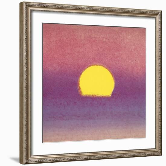 Sunset, c.1972 (pink, purple, yellow)-Andy Warhol-Framed Giclee Print