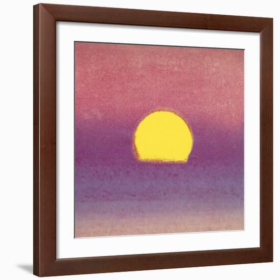 Sunset, c.1972 (pink, purple, yellow)-Andy Warhol-Framed Giclee Print