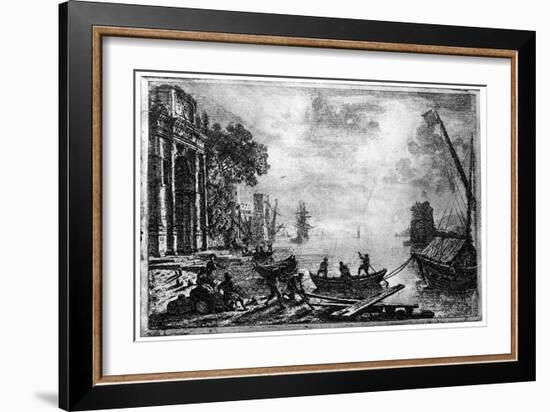 Sunset, C1620-1680-Claude Lorraine-Framed Giclee Print