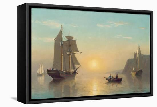 Sunset Calm in the Bay of Fundy, C.1860-William Bradford-Framed Premier Image Canvas