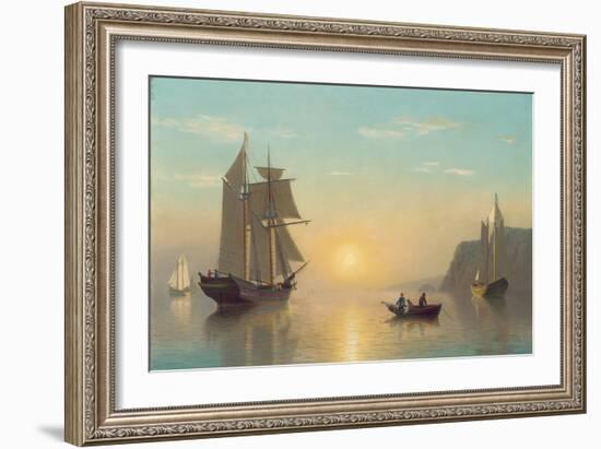 Sunset Calm in the Bay of Fundy, C.1860-William Bradford-Framed Giclee Print