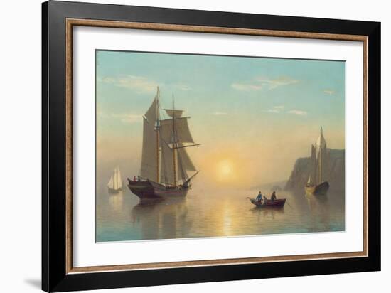 Sunset Calm in the Bay of Fundy, C.1860-William Bradford-Framed Giclee Print