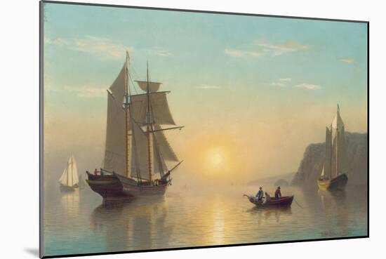 Sunset Calm in the Bay of Fundy, C.1860-William Bradford-Mounted Giclee Print