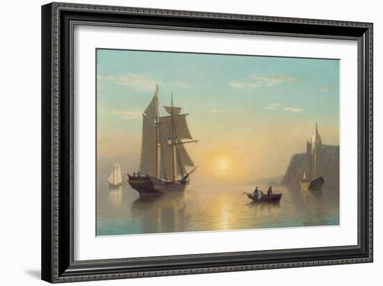 Sunset Calm in the Bay of Fundy, C.1860-William Bradford-Framed Giclee Print