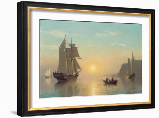 Sunset Calm in the Bay of Fundy, C.1860-William Bradford-Framed Giclee Print