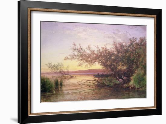 Sunset, Camargue-Felix Ziem-Framed Giclee Print