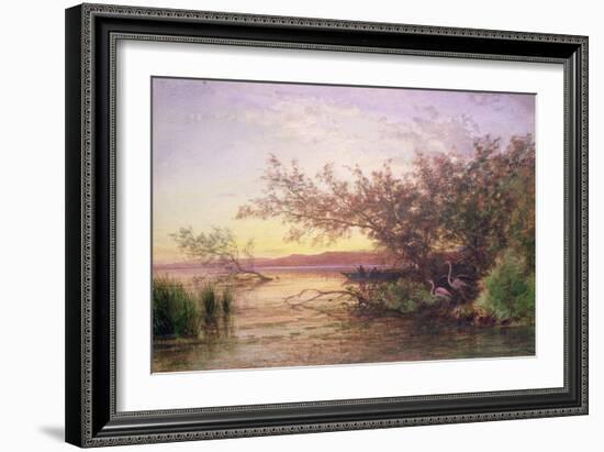 Sunset, Camargue-Felix Ziem-Framed Giclee Print