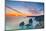 Sunset, Carnewas and Bedruthan Steps, Cornwall, England, United Kingdom, Europe-Kav Dadfar-Mounted Photographic Print