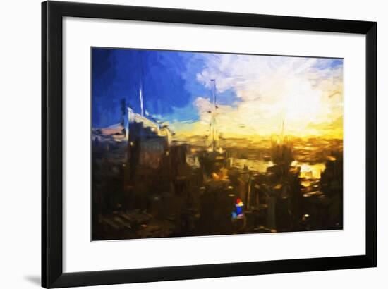 Sunset City - In the Style of Oil Painting-Philippe Hugonnard-Framed Giclee Print