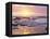 Sunset Cliffs Beach on the Pacific Ocean at Sunset, San Diego, California, USA-Christopher Talbot Frank-Framed Premier Image Canvas