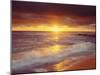 Sunset Cliffs Beach on the Pacific Ocean at Sunset, San Diego, California, USA-Christopher Talbot Frank-Mounted Photographic Print