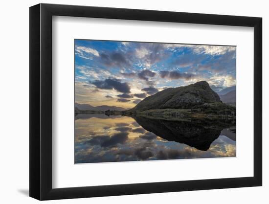 Sunset clouds reflect in Upper Lake Killarney in Killarney National Park, Ireland-Chuck Haney-Framed Photographic Print