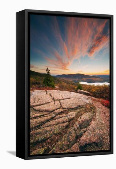 Sunset Cloudscape at Cadillac Mountain, Acadia National Park, Maine-Vincent James-Framed Premier Image Canvas