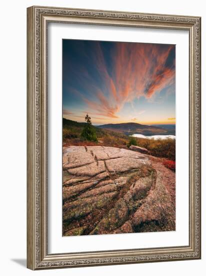Sunset Cloudscape at Cadillac Mountain, Acadia National Park, Maine-Vincent James-Framed Photographic Print