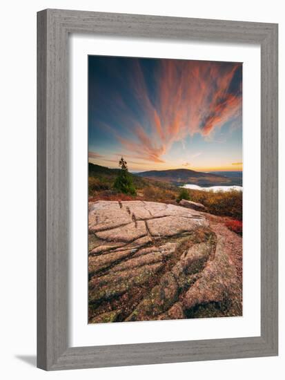 Sunset Cloudscape at Cadillac Mountain, Acadia National Park, Maine-Vincent James-Framed Photographic Print