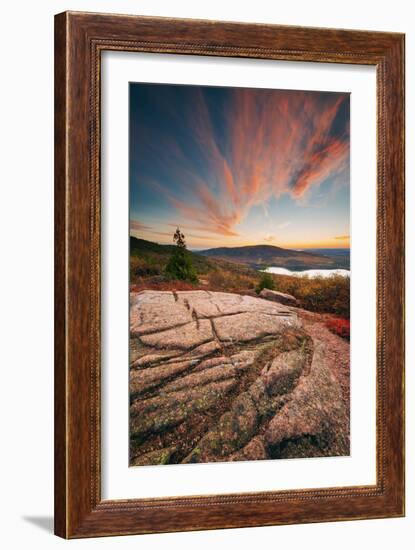 Sunset Cloudscape at Cadillac Mountain, Acadia National Park, Maine-Vincent James-Framed Photographic Print