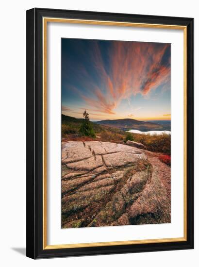 Sunset Cloudscape at Cadillac Mountain, Acadia National Park, Maine-Vincent James-Framed Photographic Print