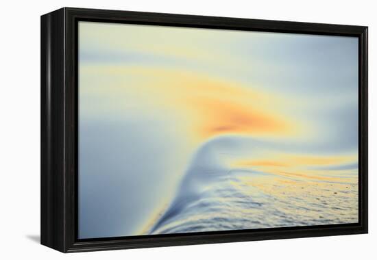 Sunset colors and patterns on small waves in water.-Stuart Westmorland-Framed Premier Image Canvas