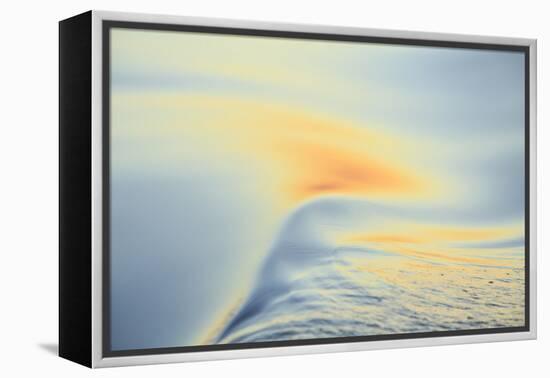 Sunset colors and patterns on small waves in water.-Stuart Westmorland-Framed Premier Image Canvas
