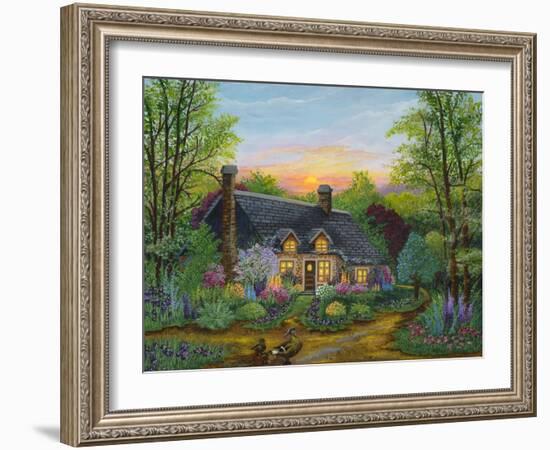 Sunset Cottage-Bonnie B. Cook-Framed Giclee Print