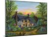 Sunset Cottage-Bonnie B. Cook-Mounted Giclee Print