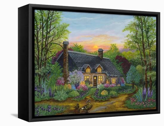 Sunset Cottage-Bonnie B. Cook-Framed Premier Image Canvas