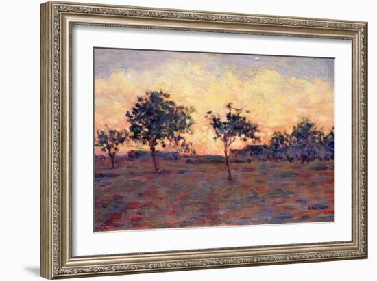 Sunset (Coucher De Soleil) 1881-Georges Seurat-Framed Giclee Print