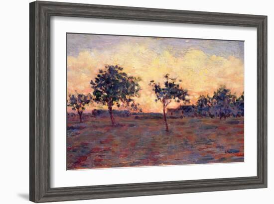 Sunset (Coucher De Soleil) 1881-Georges Seurat-Framed Giclee Print