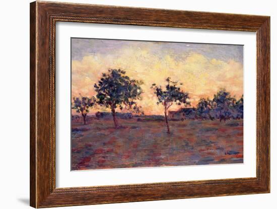 Sunset (Coucher De Soleil) 1881-Georges Seurat-Framed Giclee Print