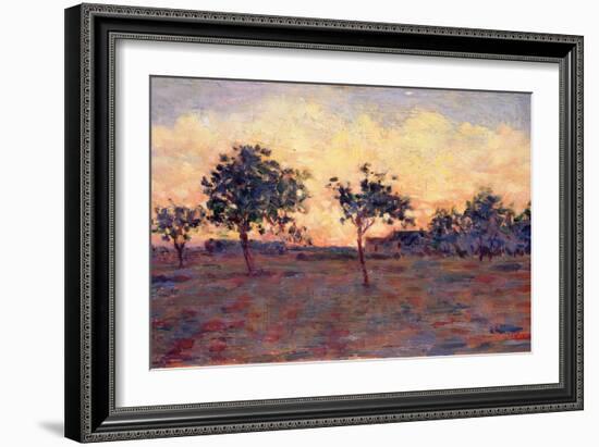 Sunset (Coucher De Soleil) 1881-Georges Seurat-Framed Giclee Print