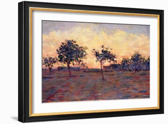 Sunset (Coucher De Soleil) 1881-Georges Seurat-Framed Giclee Print