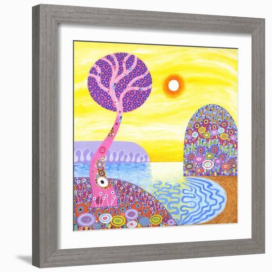 Sunset Cove, 2016-David Newton-Framed Giclee Print