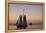 Sunset Cruise on the Western Union Schooner in Key West Florida, USA-Chuck Haney-Framed Premier Image Canvas